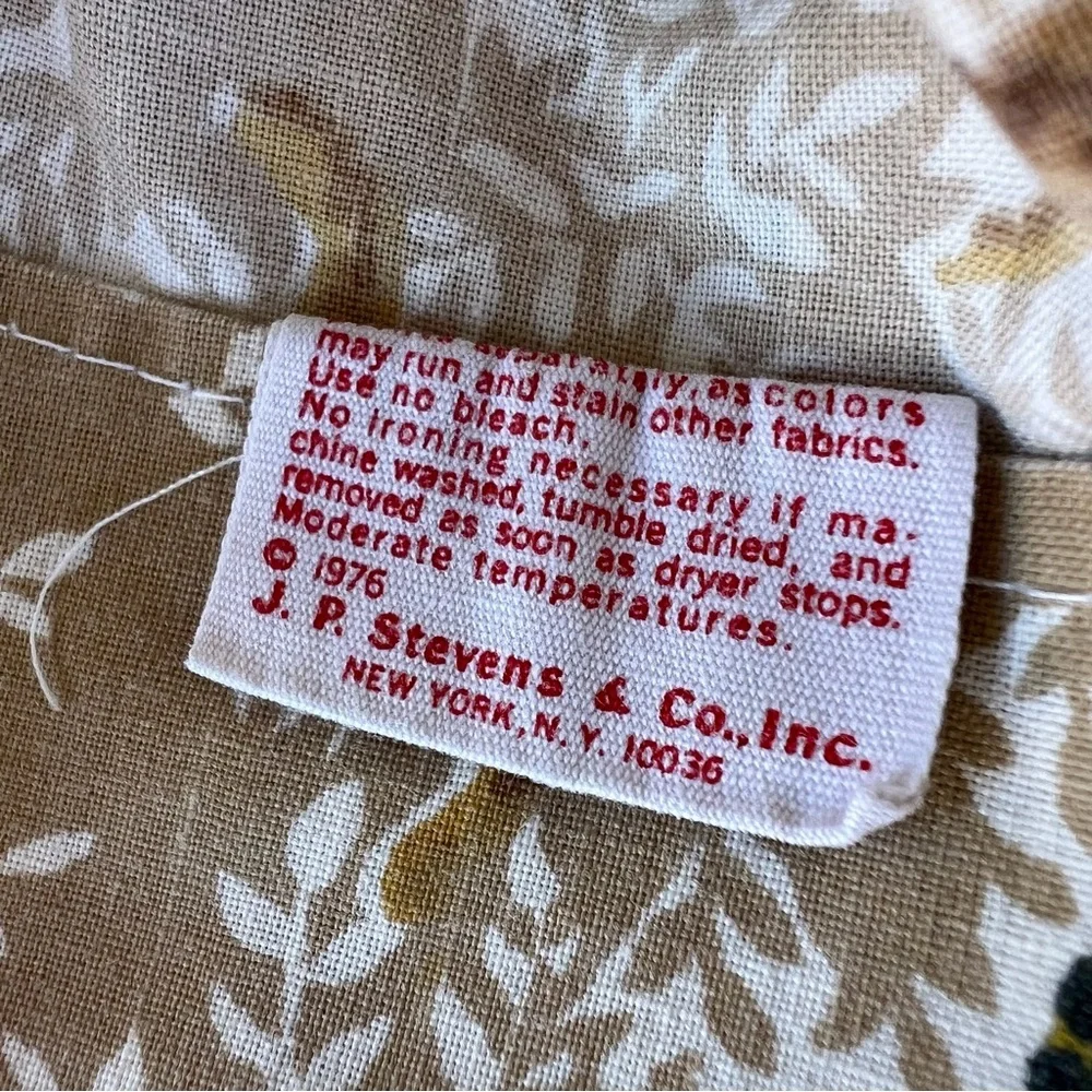 Vintage Tastemaker Big Cat Safari Pillowcase King Size 50/50 Made in USA 70s GUC